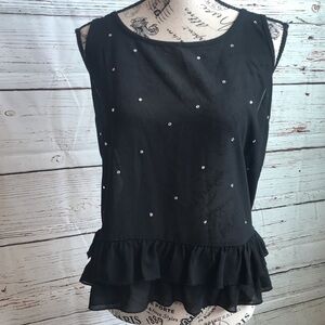 The Arte by zenana black blouse tank top